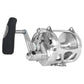 Penn International VISW 2-Speed reel, Silver — handle side