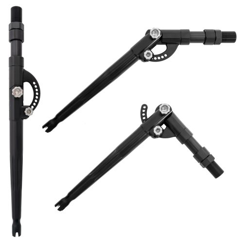 Winthrop T-10X Adjustable Butt — Black, straight and bent positions