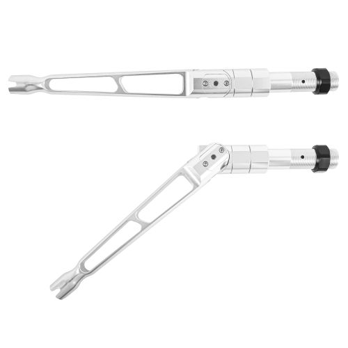 Winthrop Terminator Adjusta-Butt, short handle — Silver